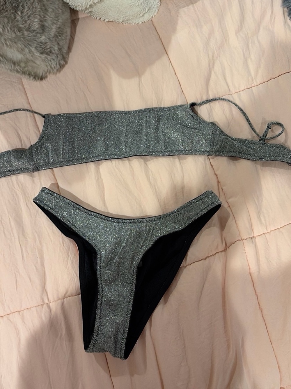 triangl swimwear Silver Shimmer Two-Piece Bikini